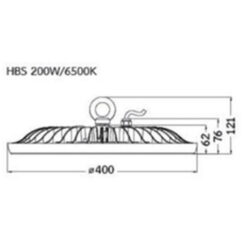 Alternative view of โคมไฮเบย์ LED HBS 200w (แสงขาว) BEC