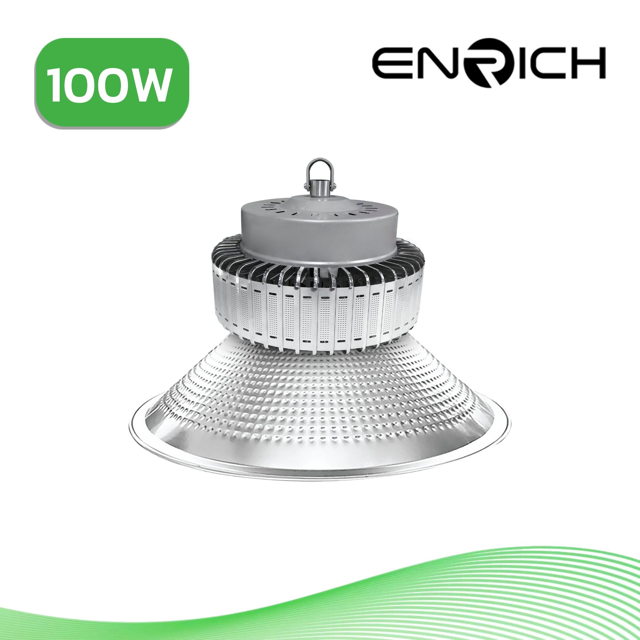 โคมไฮเบย์ LED 100W ENRICH TURBO - Image 2